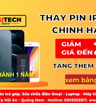 Thay pin ZIN iPhone - Giảm ngay 20% - Tặng thêm cáp sạc!